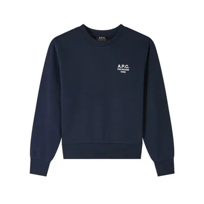 Apc A.p.c. Sweat Boxy Rue Madame Gots In Blue