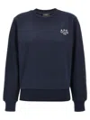 Apc Boxy Rue Madame Sweatshirt In Dark Navy/ecru