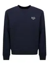 Apc A.p.c. Cotton Sweatshirt With Minimalist Logo And Comfortable Fit In Dark Blue