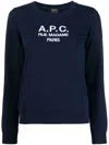 Apc A.p.c. Classic Blue Tina Cardigan In Blue