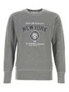 Apc Graphic-print Sweater In Gray