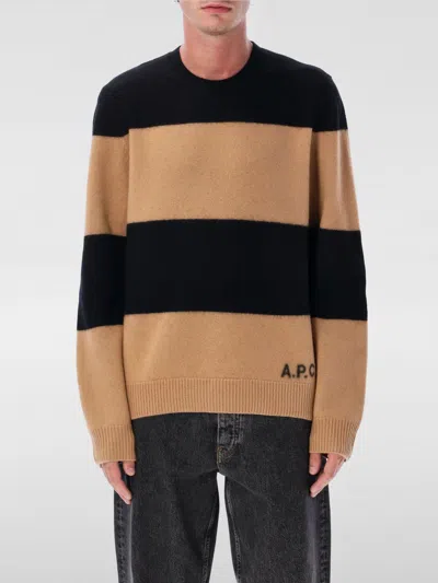 APC SWEATER A. P.C. MEN COLOR BLACK,H36900002