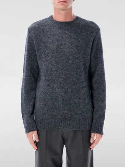 Apc A.p.c. A.p.c. Lucas Alpaca Blend Crew Neck Sweater In Gray