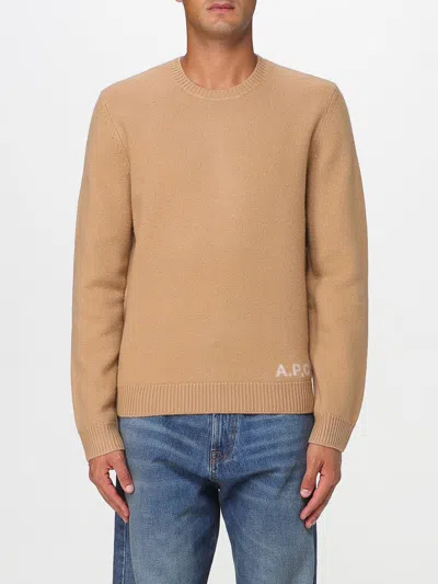 APC SWEATER A. P.C. MEN COLOR CAMEL,H13922042