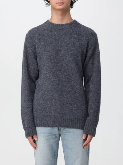 Apc A.p.c. A.p.c. Lucas Alpaca Blend Crew Neck Sweater In Blue