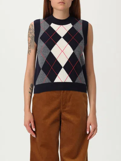 APC SWEATER A. P.C. WOMAN COLOR BLUE,H13605009