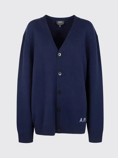 APC SWEATER A. P.C. WOMAN COLOR NAVY,H18381045