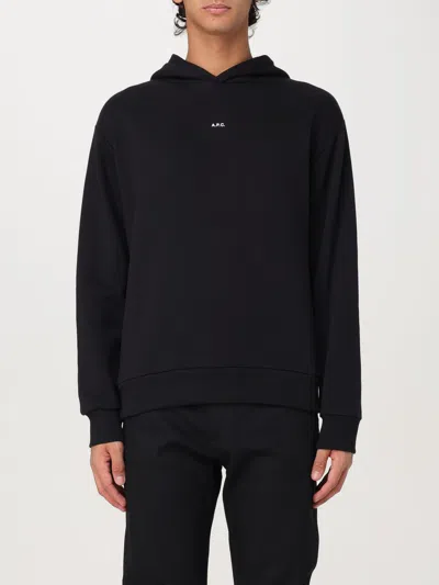 APC SWEATSHIRT A. P.C. MEN COLOR BLACK,F86164002