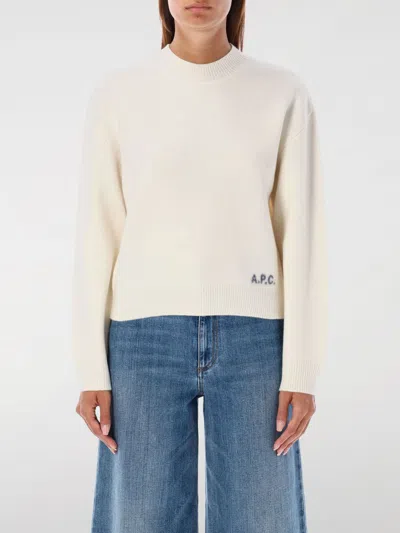 APC SWEATER A. P.C. WOMAN COLOR BEIGE,F96222022