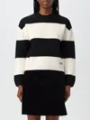 Apc Alice Horizontal-stripe Knitted Jumper In Schwarz
