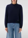 Apc A.p.c. Esther Virgin Wool Crew-neck Sweater In Blau