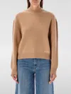 Apc A.p.c. Esther Knit Crew Neck In Braun
