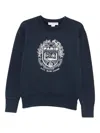 Apc Graphic-print Sweater In Blue