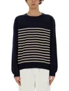 Apc A.p.c. Sweater Matthew In Blue