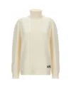 Apc Logo-detail Turtleneck Sweater In Neutral