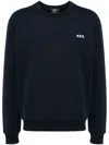 Apc Sweat Boxy Petit Vpc-m Nd A.p.c. Male In Tiq Dark Navy Ecru