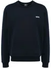 Apc Sweat Boxy Petit Vpc-m Nd A.p.c. Male In Tiq Dark Navy Ecru