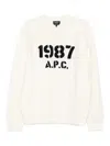 Apc Sweater A. P.c. Men Color Ecru In White
