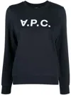 Apc A.p.c. Relaxed-fit Lightweight Cotton Blend Sweatshirt