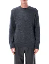 Apc A.p.c. A.p.c. Lucas Alpaca Blend Crew Neck Sweater In Blue