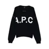 Apc Logo-lettering Sweater In Black