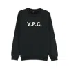 Apc Crew Neck Long-sleeved Sweatshirt In Black