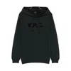 Apc Logo Hoodie In Green
