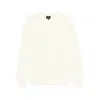 Apc Crew Neck Long-sleeved Sweatshirt In White