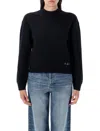 Apc A.p.c. Women's Esther Merino Wool Jumper In Black