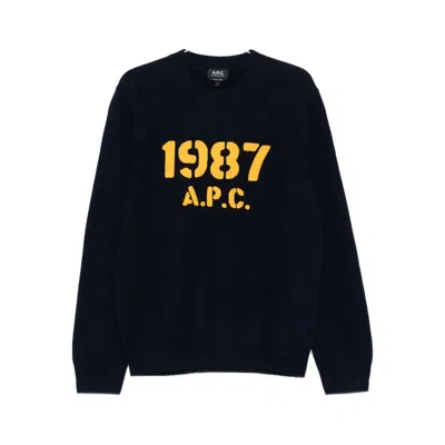 Apc A.p.c. Sweaters In Black