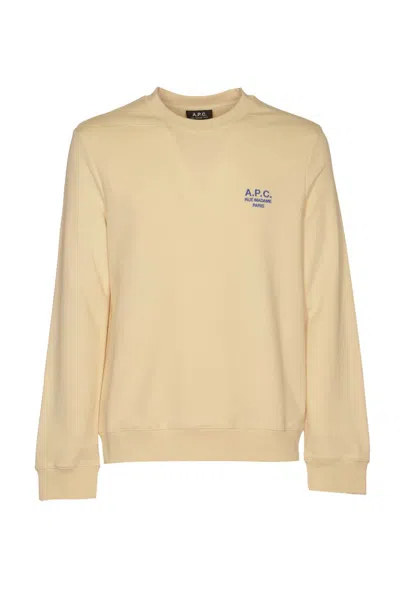 Apc A.p.c. Sweatshirts In Blanc Casse Bleu