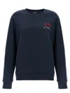 Apc Navy Hearts Sweatshirt In Blue