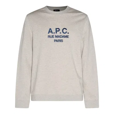 Apc A.p.c. Sweaters In Ecru Chine