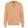 Apc A.p.c. Sweater Camel Brown Virgin Wool In Gold