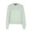 Apc A.p.c. Rue Madame Logo Embroidered Crewneck Sweatshirt In Green