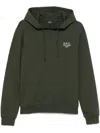 Apc Hooded Sweatshirt With Ribbed Cuffs And Hem