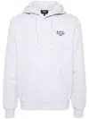 Apc A.p.c. Standard Rue Madame Cotton Hoodie In Gray