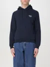 Apc Marvin Logo-print Pullover Hoodie In Blue