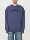 Apc Sweatshirt A.p.c. Men Color Blue In Blue