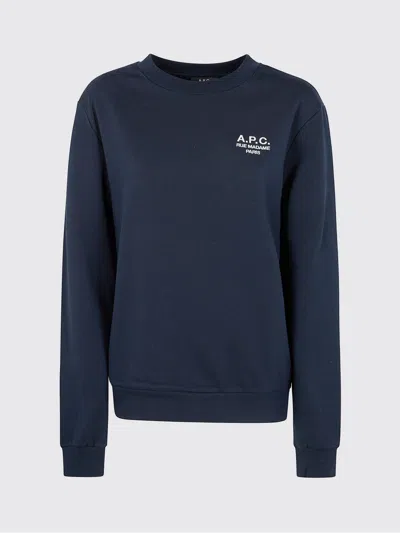 APC SWEATSHIRT A. P.C. MEN COLOR NAVY,H13958045