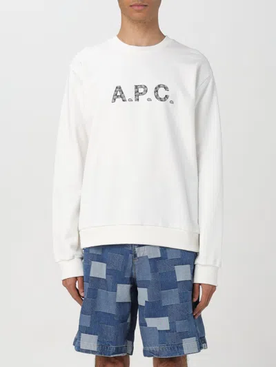 APC SWEATSHIRT A. P.C. MEN COLOR WHITE,F37612001