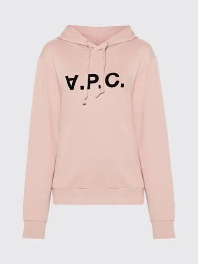 APC SWEATSHIRT A. P.C. WOMAN COLOR PINK,F75889010
