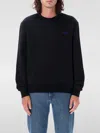 Apc Boxy Sweatshirt With Flock Logo In Schwarz