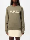 APC SWEATSHIRT A.P.C. WOMAN COLOR BROWN,F74269032