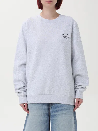 Apc Sweatshirt A.p.c. Woman Color Grey In Grey