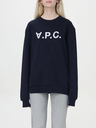 APC SWEATSHIRT A. P.C. WOMAN COLOR NAVY,F74269045