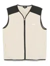 Apc Faux-shearling Vest In Beis