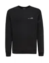 Apc Organic Cotton Sweatshirt With Minimalist Branding And Comfortable Fit In Black