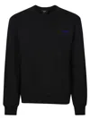 Apc Boxy Sweatshirt With Flock Logo In Black