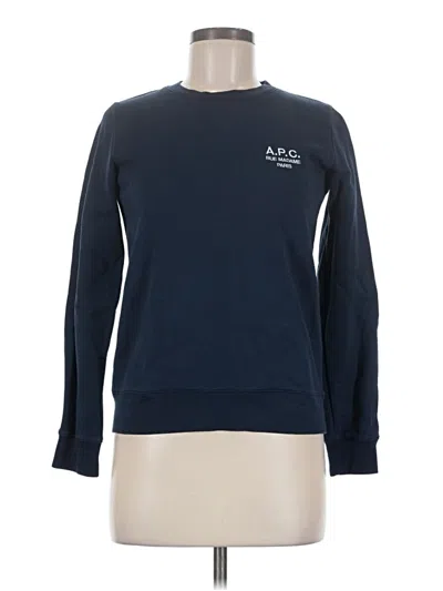 Pre-owned A.p.c. Sweatshirt In Blue